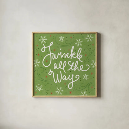 Snowplace Like Home VIII by Anne Tavoletti. Shown in a natural wood glass frame for a timeless modern aesthetic. Available as an archival giclee rolled canvas, fine art paper, or poster print. SKU 63655a.