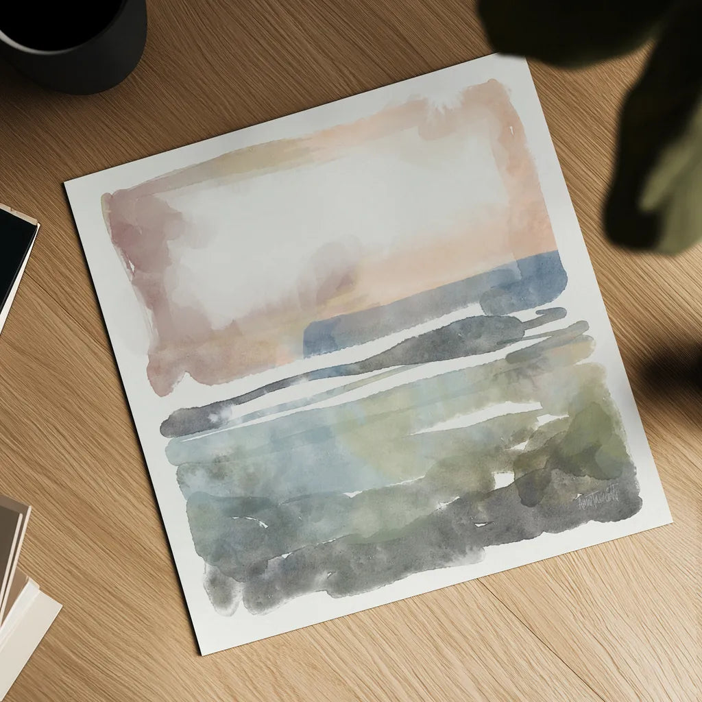 Soft Abstract by Anne Tavoletti. Shown as a detailed flat fine art print, highlighting archival giclee quality. Available as an archival giclee rolled canvas, fine art paper, or poster print. SKU 97374a.