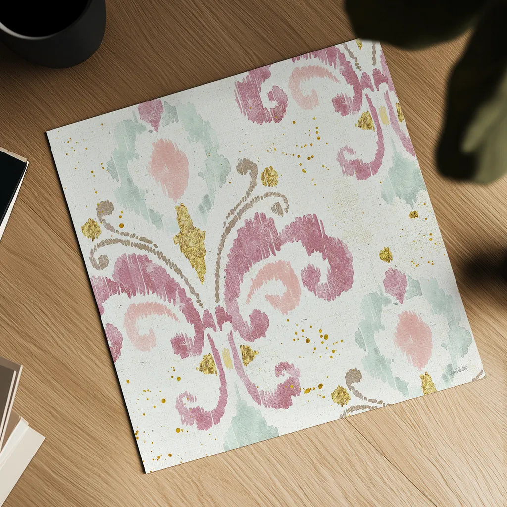 Soft Deco I by Anne Tavoletti. Shown as a detailed flat fine art print, highlighting archival giclee quality. Available as an archival giclee rolled canvas, fine art paper, or poster print. SKU 33723a.