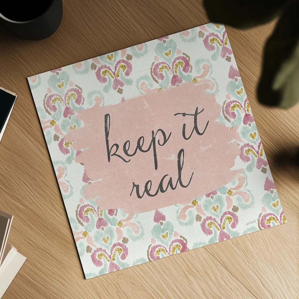 Soft Deco III by Anne Tavoletti. Shown as a detailed flat fine art print, highlighting archival giclee quality. Available as an archival giclee rolled canvas, fine art paper, or poster print. SKU 33725a.