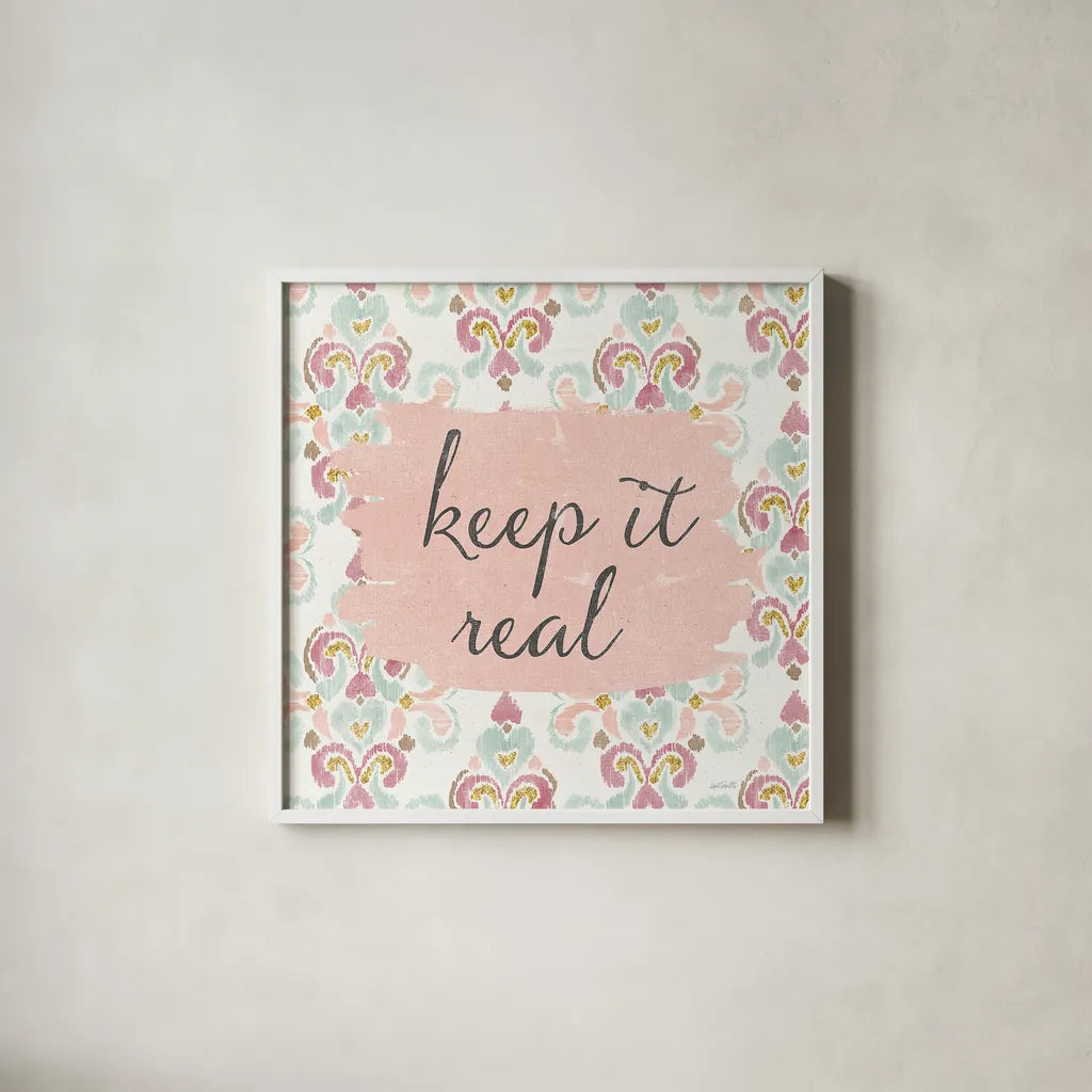 Soft Deco III by Anne Tavoletti. Shown in a crisp white glass frame for a clean and minimalist style. Available as an archival giclee rolled canvas, fine art paper, or poster print. SKU 33725a.