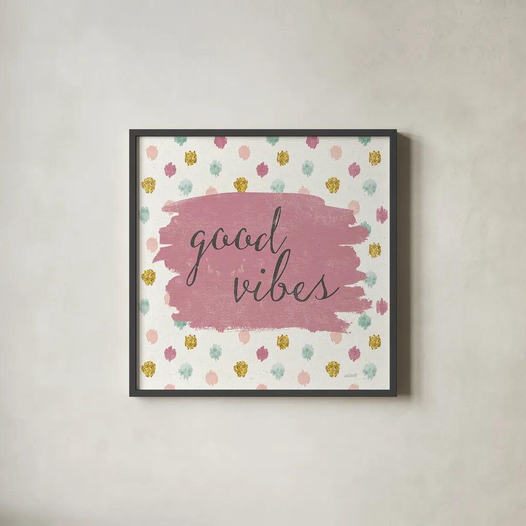 Soft Deco IV by Anne Tavoletti. Shown in a sleek black glass frame for a contemporary gallery look. Available as an archival giclee rolled canvas, fine art paper, or poster print. SKU 33726a.