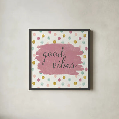 Soft Deco IV by Anne Tavoletti. Shown in a sleek black glass frame for a contemporary gallery look. Available as an archival giclee rolled canvas, fine art paper, or poster print. SKU 33726a.