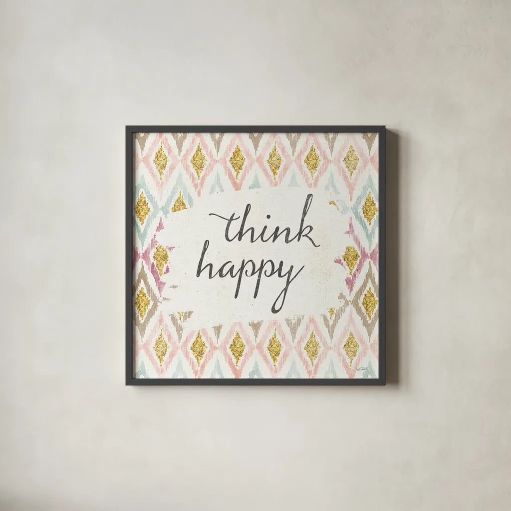 Soft Deco V by Anne Tavoletti. Shown in a sleek black glass frame for a contemporary gallery look. Available as an archival giclee rolled canvas, fine art paper, or poster print. SKU 33727a.