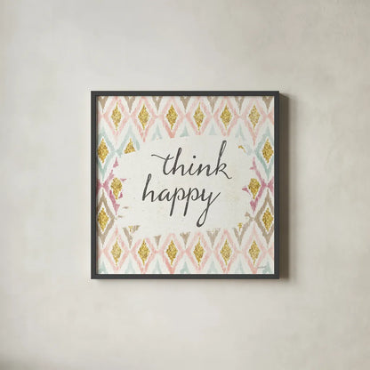 Soft Deco V by Anne Tavoletti. Shown in a sleek black glass frame for a contemporary gallery look. Available as an archival giclee rolled canvas, fine art paper, or poster print. SKU 33727a.