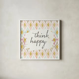 Soft Deco V by Anne Tavoletti. Shown in a crisp white glass frame for a clean and minimalist style. Available as an archival giclee rolled canvas, fine art paper, or poster print. SKU 33727a.