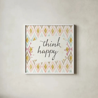 Soft Deco V by Anne Tavoletti. Shown in a crisp white glass frame for a clean and minimalist style. Available as an archival giclee rolled canvas, fine art paper, or poster print. SKU 33727a.