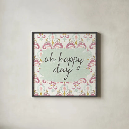 Soft Deco VI by Anne Tavoletti. Shown in a sleek black glass frame for a contemporary gallery look. Available as an archival giclee rolled canvas, fine art paper, or poster print. SKU 33728a.