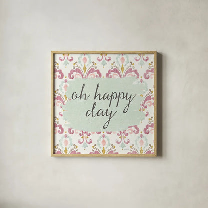 Soft Deco VI by Anne Tavoletti. Shown in a natural wood glass frame for a timeless modern aesthetic. Available as an archival giclee rolled canvas, fine art paper, or poster print. SKU 33728a.