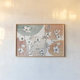 Soft Figures I by Anne Tavoletti. shown as a paper print in a natural frame. Available as a archival giclee rolled canvas, fine art paper, or poster print. SKU 65803i.