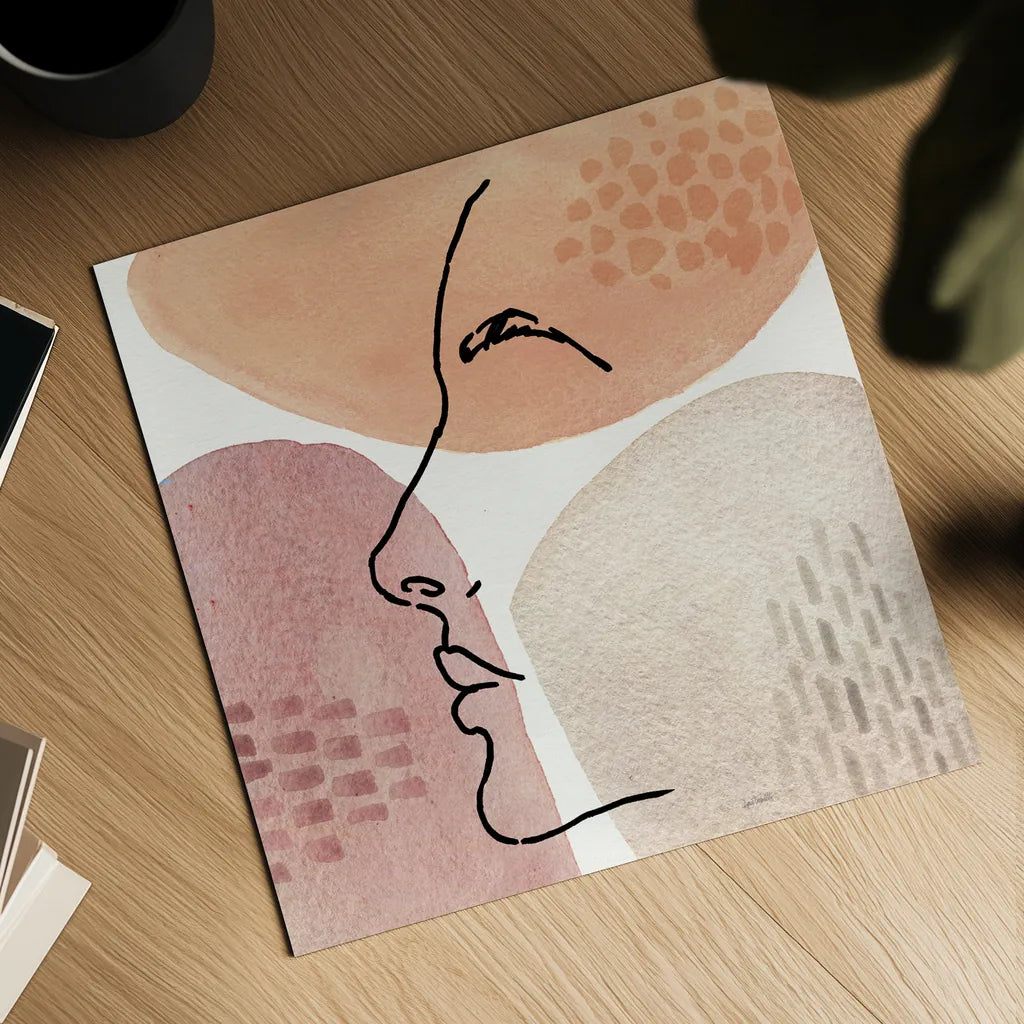 Soft Figures IX by Anne Tavoletti. Shown as a detailed flat fine art print, highlighting archival giclee quality. Available as an archival giclee rolled canvas, fine art paper, or poster print. SKU 65811a.