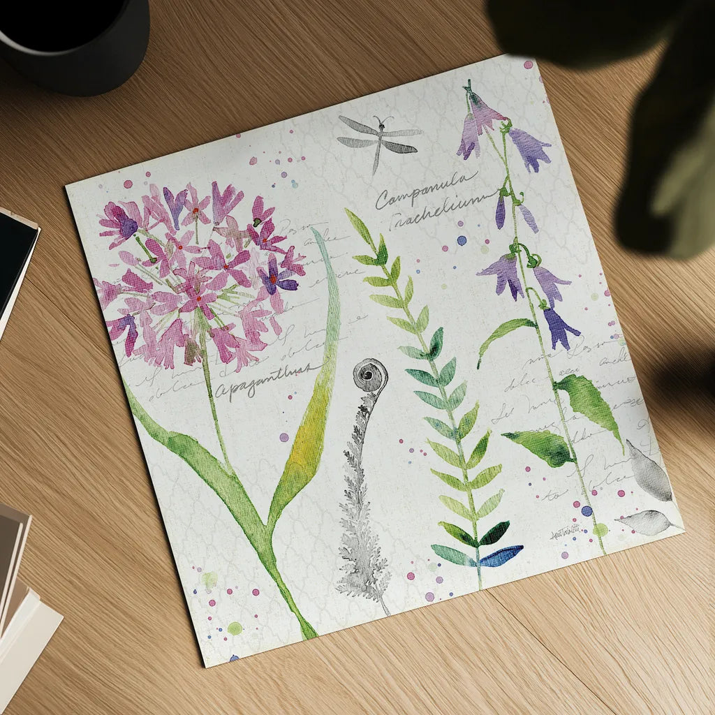 Soft Nature III by Anne Tavoletti. Shown as a detailed flat fine art print, highlighting archival giclee quality. Available as an archival giclee rolled canvas, fine art paper, or poster print. SKU 15009a.