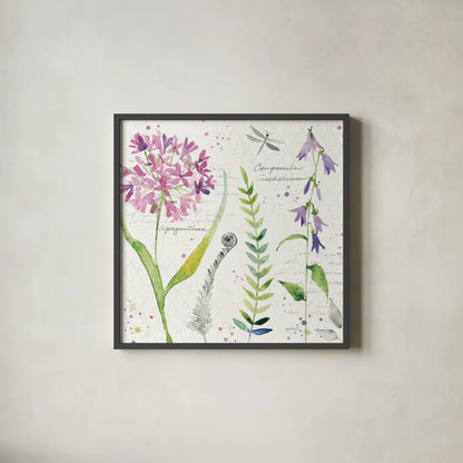 Soft Nature III by Anne Tavoletti. Shown in a sleek black glass frame for a contemporary gallery look. Available as an archival giclee rolled canvas, fine art paper, or poster print. SKU 15009a.
