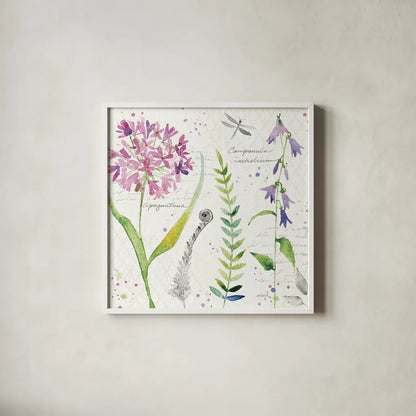 Soft Nature III by Anne Tavoletti. Shown in a crisp white glass frame for a clean and minimalist style. Available as an archival giclee rolled canvas, fine art paper, or poster print. SKU 15009a.
