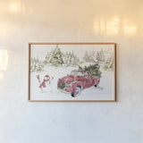 Soft Season I by Anne Tavoletti. shown as a paper print in a natural frame. Available as a archival giclee rolled canvas, fine art paper, or poster print. SKU 74537i.