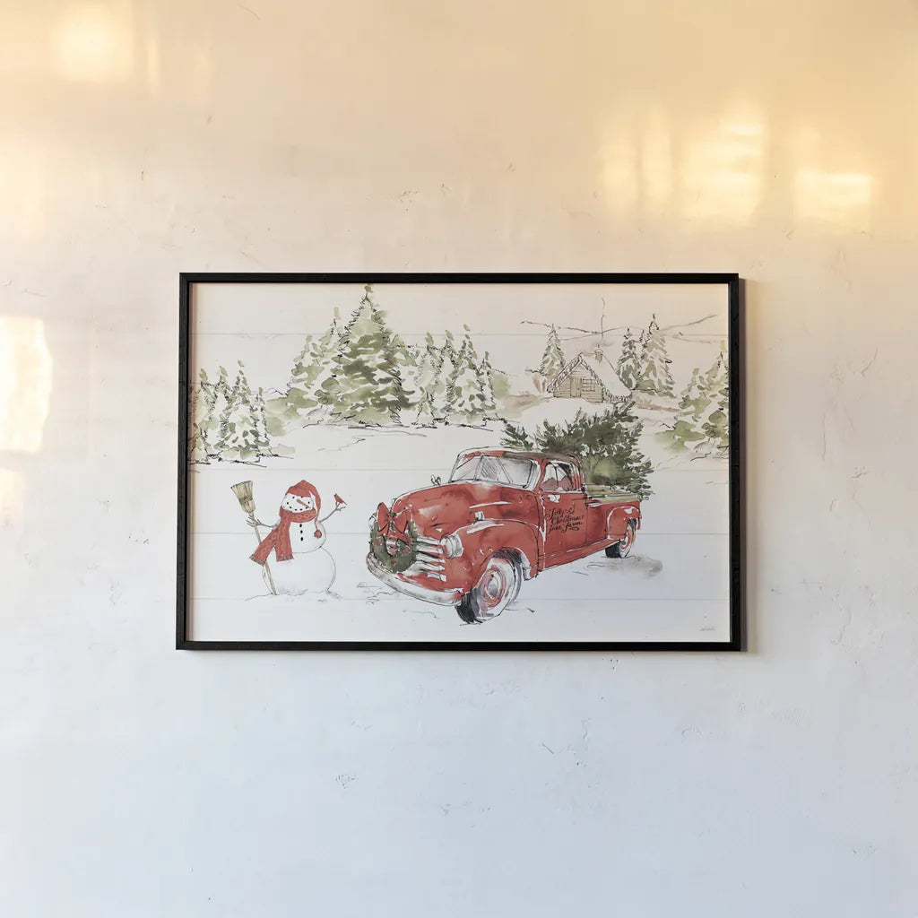 Soft Season I Dark Red by Anne Tavoletti. shown as a paper print in a black flame. Available as a archival giclee rolled canvas, fine art paper, or poster print. SKU 75410i.