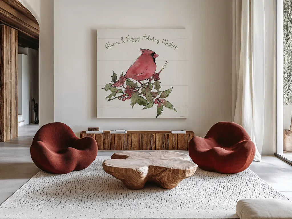 Soft Season II by Anne Tavoletti. Shown as extra-large giant wall art in a modern living room. Available as an archival giclee rolled canvas, fine art paper, or poster print. SKU 74538a.