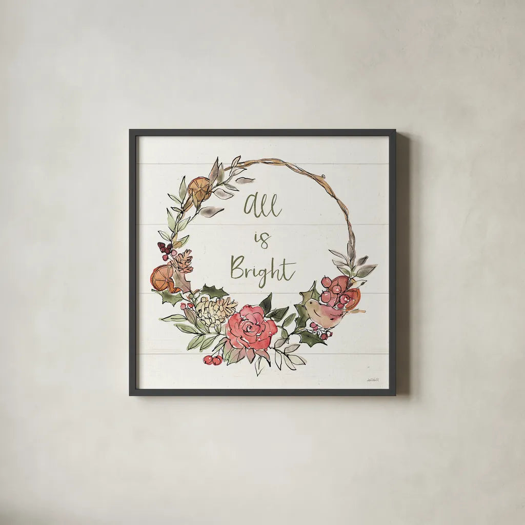 Soft Season IV by Anne Tavoletti. Shown in a sleek black glass frame for a contemporary gallery look. Available as an archival giclee rolled canvas, fine art paper, or poster print. SKU 74540a.