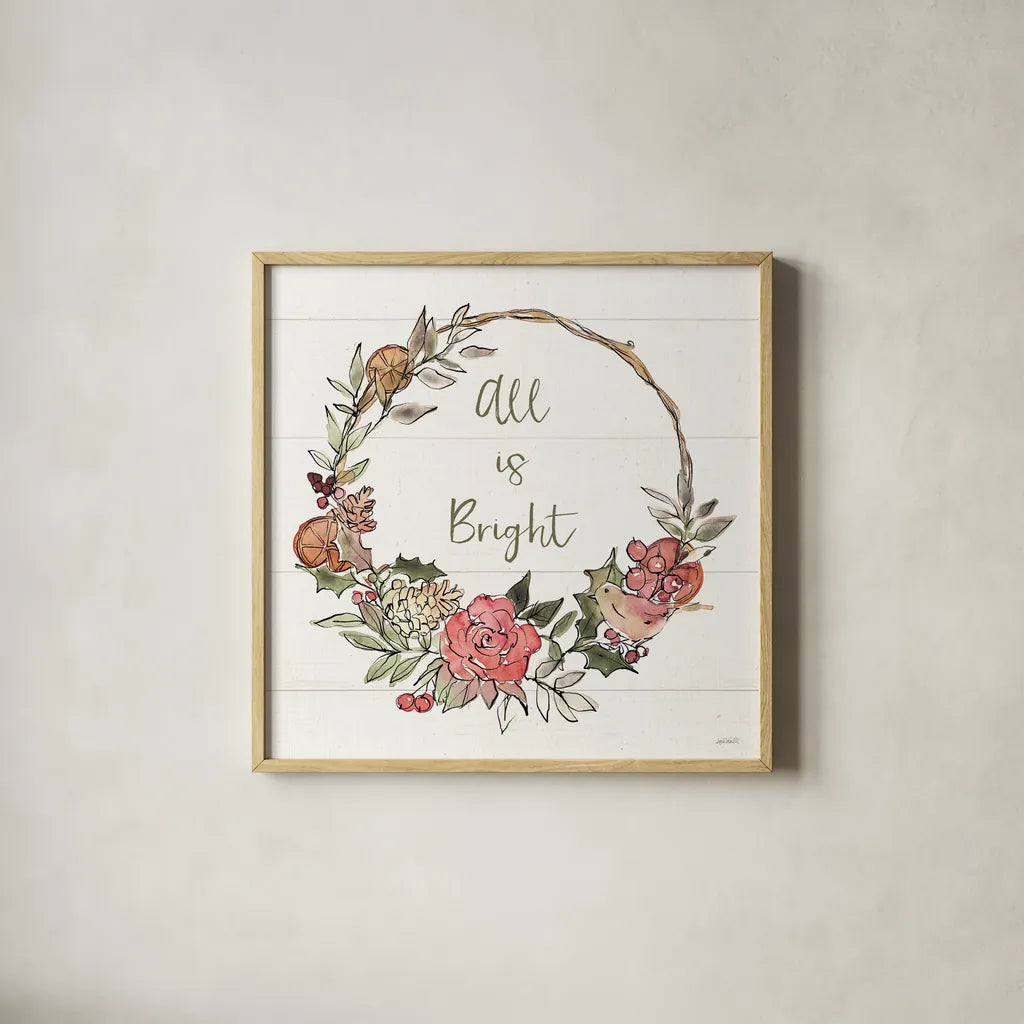 Soft Season IV by Anne Tavoletti. Shown in a natural wood glass frame for a timeless modern aesthetic. Available as an archival giclee rolled canvas, fine art paper, or poster print. SKU 74540a.