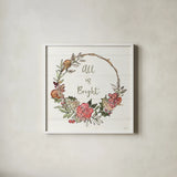 Soft Season IV by Anne Tavoletti. Shown in a crisp white glass frame for a clean and minimalist style. Available as an archival giclee rolled canvas, fine art paper, or poster print. SKU 74540a.