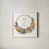 Soft Season V by Anne Tavoletti. Shown in a crisp white glass frame for a clean and minimalist style. Available as an archival giclee rolled canvas, fine art paper, or poster print. SKU 74541a.
