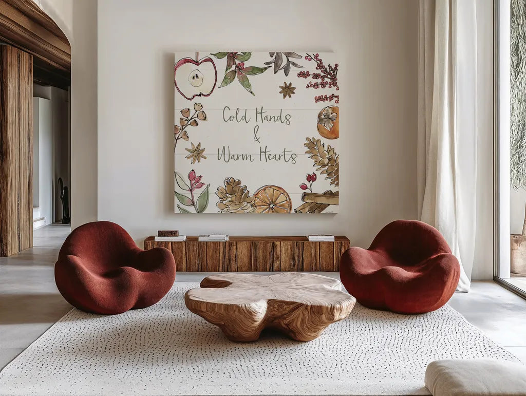 Soft Season VI by Anne Tavoletti. Shown as extra-large giant wall art in a modern living room. Available as an archival giclee rolled canvas, fine art paper, or poster print. SKU 74542a.