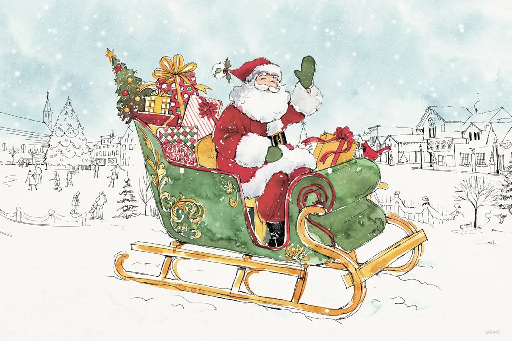 Special Delivery I Village by Anne Tavoletti. SKU 87367i. Archival Giclee Fine art print for wall decor.