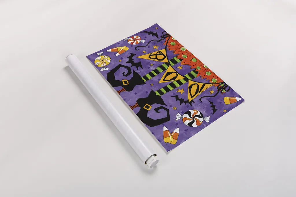 Spooky Fun III by Anne Tavoletti. shown as a rolled paper print. Available as archival giclee rolled canvas, fine art paper, or poster print. SKU 48871i.