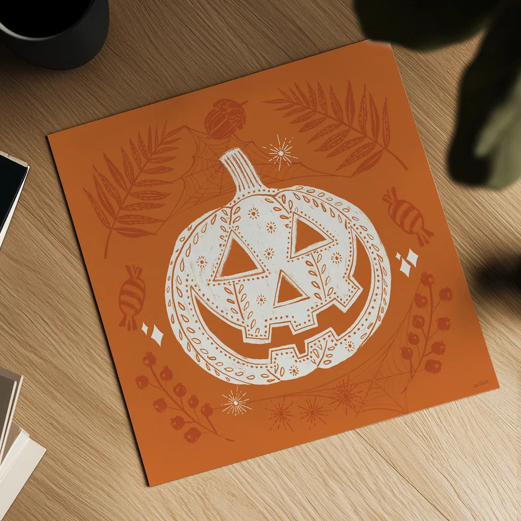 Spooky Silhouettes I by Anne Tavoletti. Shown as a detailed flat fine art print, highlighting archival giclee quality. Available as an archival giclee rolled canvas, fine art paper, or poster print. SKU 96488a.