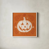 Spooky Silhouettes I by Anne Tavoletti. Shown in a crisp white glass frame for a clean and minimalist style. Available as an archival giclee rolled canvas, fine art paper, or poster print. SKU 96488a.