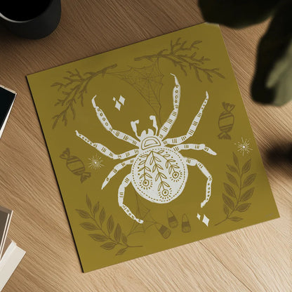 Spooky Silhouettes II by Anne Tavoletti. Shown as a detailed flat fine art print, highlighting archival giclee quality. Available as an archival giclee rolled canvas, fine art paper, or poster print. SKU 96490a.