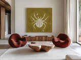 Spooky Silhouettes II by Anne Tavoletti. Shown as extra-large giant wall art in a modern living room. Available as an archival giclee rolled canvas, fine art paper, or poster print. SKU 96490a.