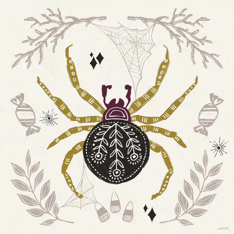 Spooky Silhouettes II Color by Anne Tavoletti. SKU 96491a. Archival Giclee Fine art print for wall decor.