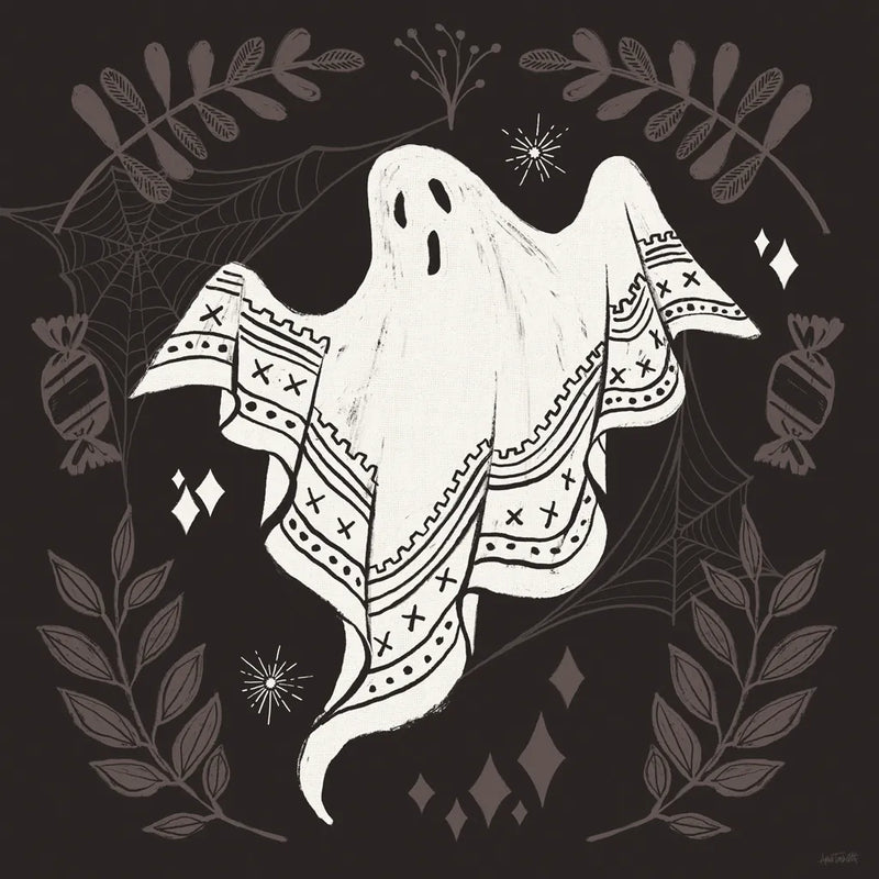 Spooky Silhouettes III by Anne Tavoletti. SKU 96492a. Archival Giclee Fine art print for wall decor.