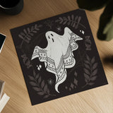 Spooky Silhouettes III by Anne Tavoletti. Shown as a detailed flat fine art print, highlighting archival giclee quality. Available as an archival giclee rolled canvas, fine art paper, or poster print. SKU 96492a.