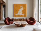 Spooky Silhouettes IV by Anne Tavoletti. Shown as extra-large giant wall art in a modern living room. Available as an archival giclee rolled canvas, fine art paper, or poster print. SKU 96494a.