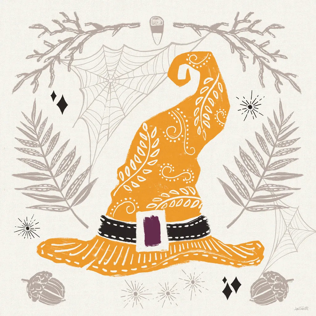 Spooky Silhouettes IV Color by Anne Tavoletti. SKU 96495a. Archival Giclee Fine art print for wall decor.