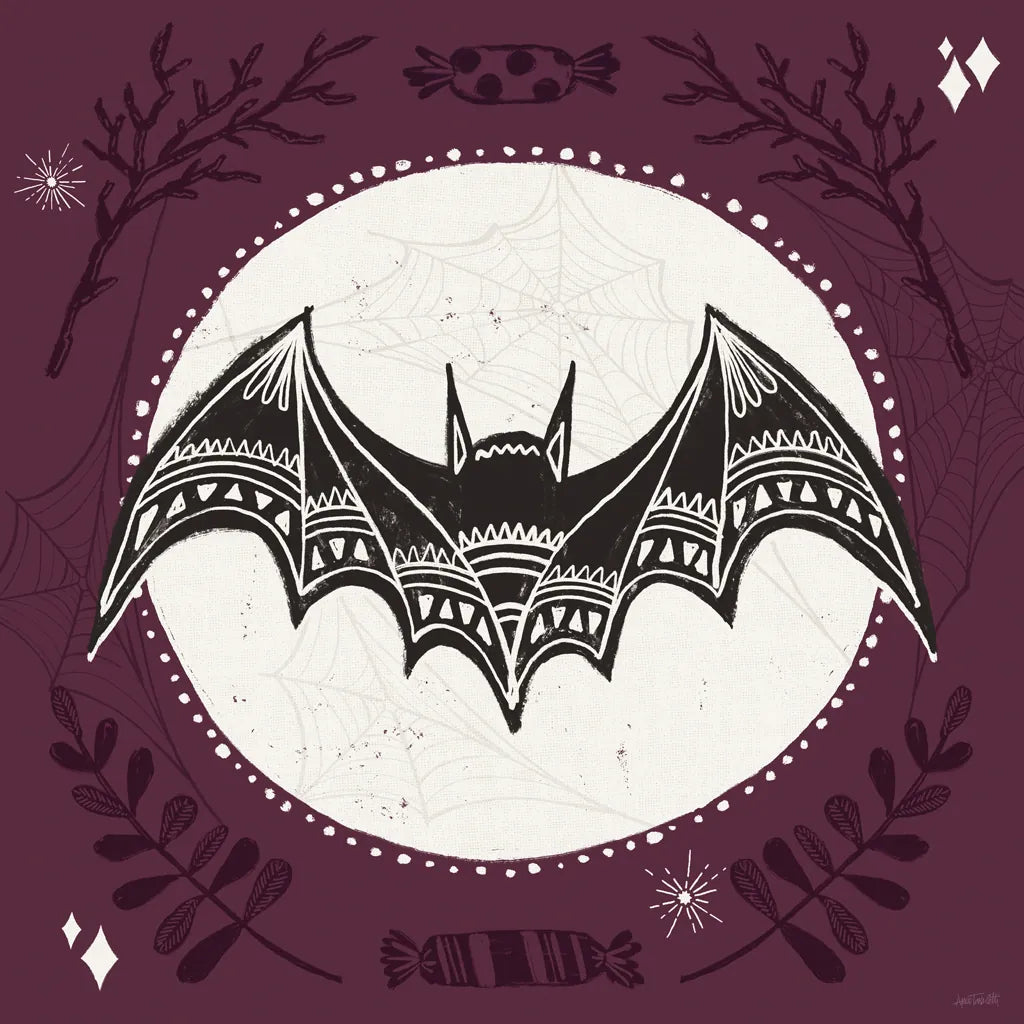 Spooky Silhouettes V by Anne Tavoletti. SKU 96496a. Archival Giclee Fine art print for wall decor.