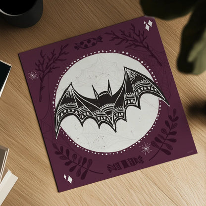 Spooky Silhouettes V by Anne Tavoletti. Shown as a detailed flat fine art print, highlighting archival giclee quality. Available as an archival giclee rolled canvas, fine art paper, or poster print. SKU 96496a.