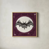 Spooky Silhouettes V by Anne Tavoletti. Shown in a natural wood glass frame for a timeless modern aesthetic. Available as an archival giclee rolled canvas, fine art paper, or poster print. SKU 96496a.