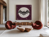 Spooky Silhouettes V by Anne Tavoletti. Shown as extra-large giant wall art in a modern living room. Available as an archival giclee rolled canvas, fine art paper, or poster print. SKU 96496a.