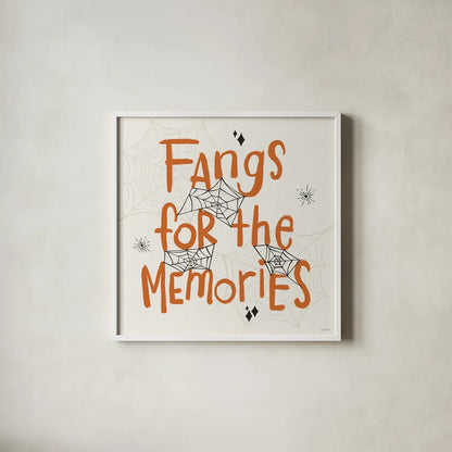 Spooky Silhouettes VII by Anne Tavoletti. Shown in a crisp white glass frame for a clean and minimalist style. Available as an archival giclee rolled canvas, fine art paper, or poster print. SKU 96498a.