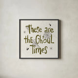 Spooky Silhouettes VIII by Anne Tavoletti. Shown in a sleek black glass frame for a contemporary gallery look. Available as an archival giclee rolled canvas, fine art paper, or poster print. SKU 96499a.