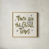 Spooky Silhouettes VIII by Anne Tavoletti. Shown in a natural wood glass frame for a timeless modern aesthetic. Available as an archival giclee rolled canvas, fine art paper, or poster print. SKU 96499a.