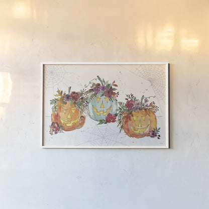 Spooky Style I by Anne Tavoletti. shown as a paper print in a white frame. Available as a archival giclee rolled canvas, fine art paper, or poster print. SKU 66283i.