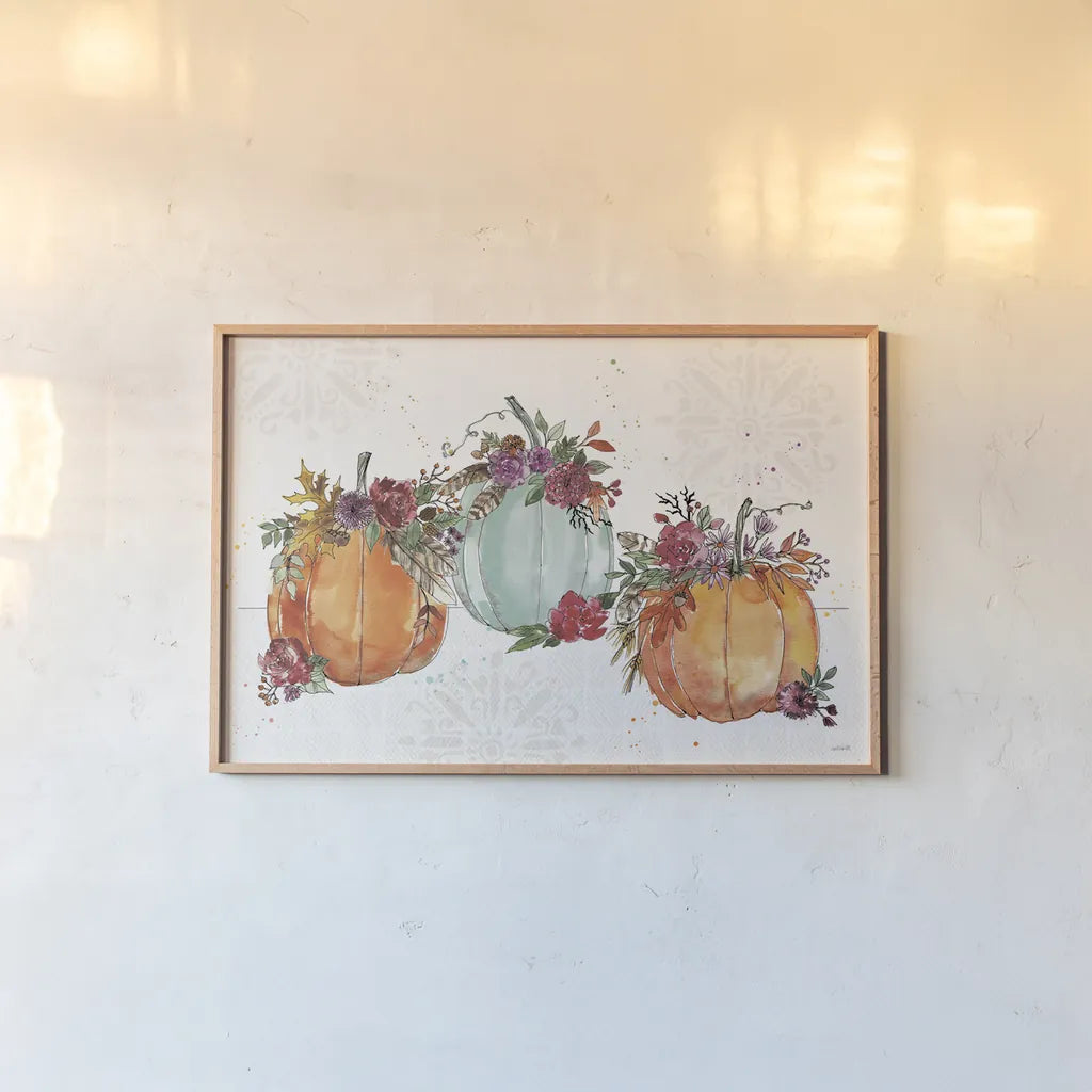 Spooky Style II by Anne Tavoletti. shown as a paper print in a natural frame. Available as a archival giclee rolled canvas, fine art paper, or poster print. SKU 66284i.