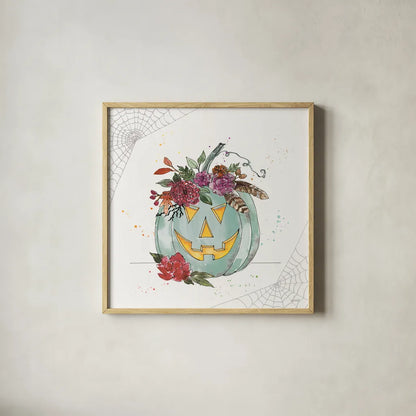 Spooky Style VIII by Anne Tavoletti. Shown in a natural wood glass frame for a timeless modern aesthetic. Available as an archival giclee rolled canvas, fine art paper, or poster print. SKU 66290a.