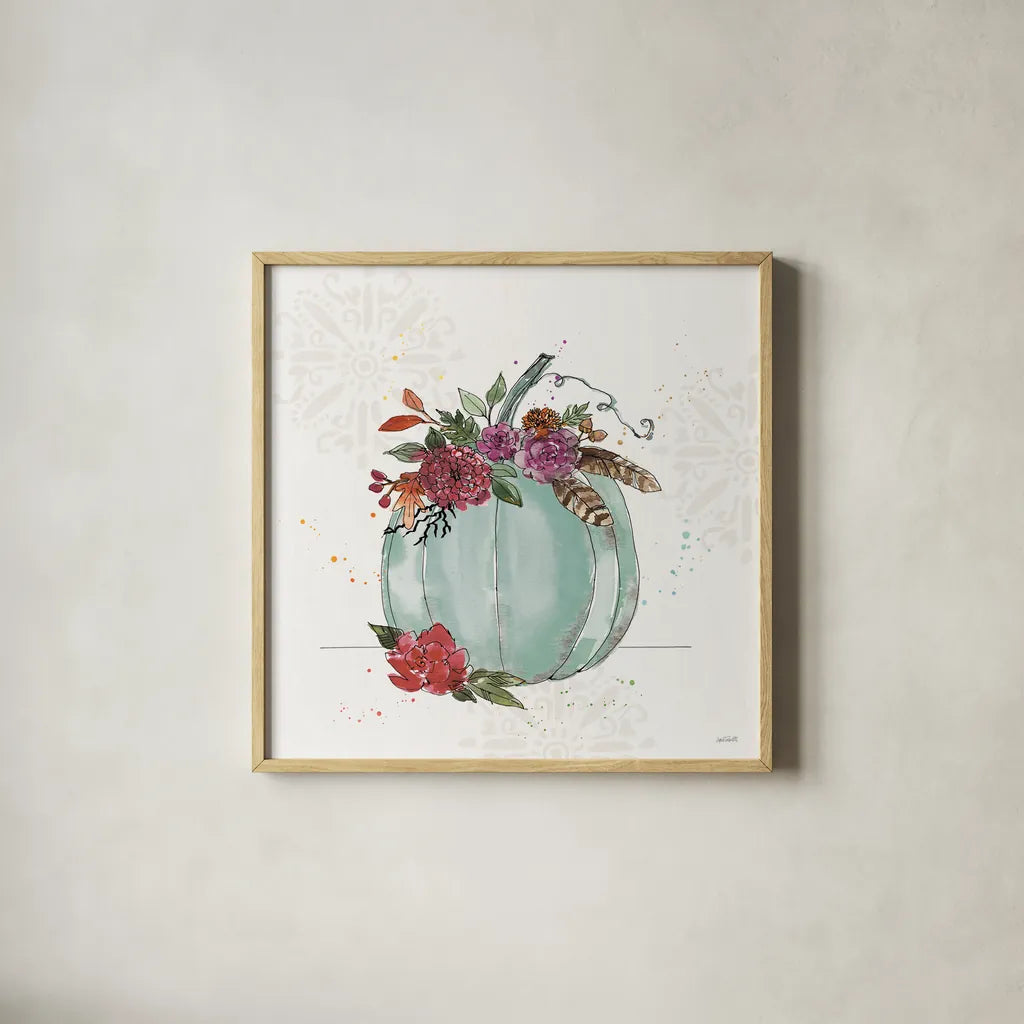 Spooky Style X by Anne Tavoletti. Shown in a natural wood glass frame for a timeless modern aesthetic. Available as an archival giclee rolled canvas, fine art paper, or poster print. SKU 66292a.