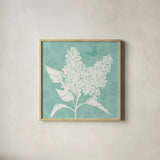 Spring Delight IV by Anne Tavoletti. Shown in a natural wood glass frame for a timeless modern aesthetic. Available as an archival giclee rolled canvas, fine art paper, or poster print. SKU 92083a.