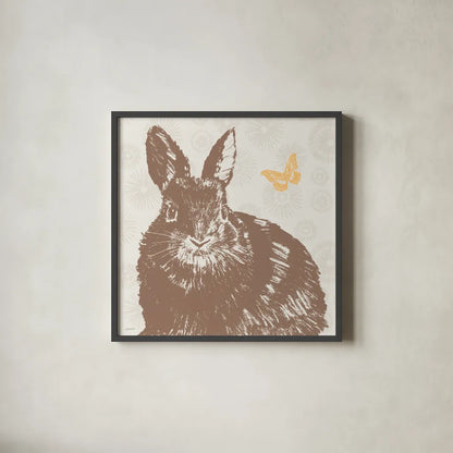 Spring Delight IX by Anne Tavoletti. Shown in a sleek black glass frame for a contemporary gallery look. Available as an archival giclee rolled canvas, fine art paper, or poster print. SKU 92088a.